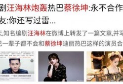 汪海林爆料娱乐圈小鲜肉